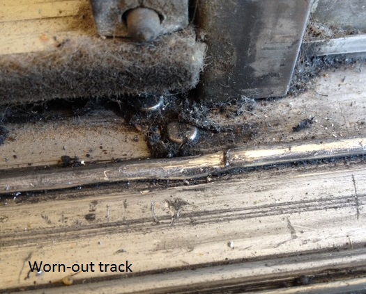 Worn-out track